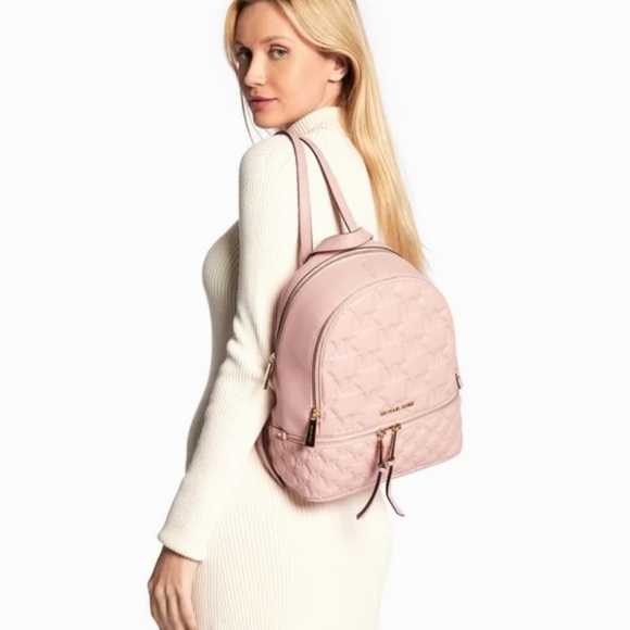 Michael Kors Rhea Medium Pink Backpack - Picture 7 of 7